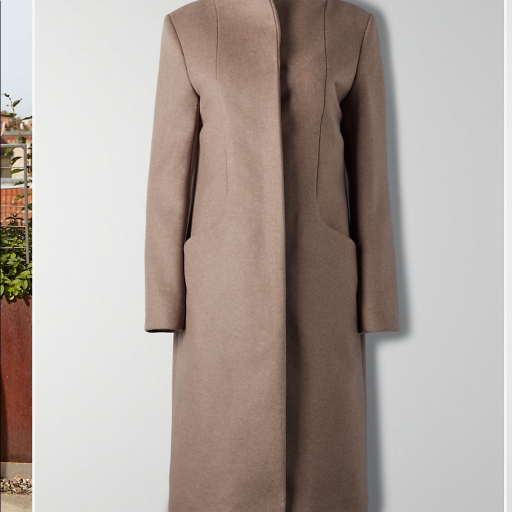 ARITZIA WILFRED Long Wool Cashmere Cocoon Coat